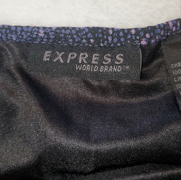 Express Maxi Skirt, Women's size Large, Elastic Waist, High Low Ruffle Skirt - Picture 6 of 10